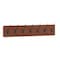 Flash Furniture Daly Wall Mounted 34in Brown Solid Pine Wood Storage Rack with 7 Hooks HGWA-SCR-7-BRN-GG - alternate 6